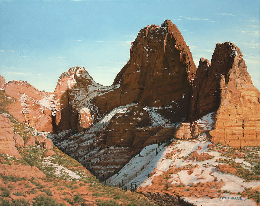 Kolob Canyon 4 Painting By Artell Harris - Fine Art America