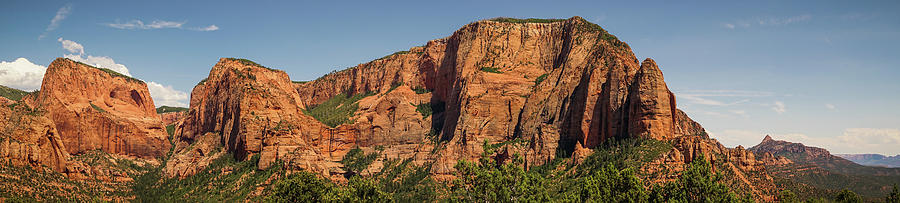 Kolob Canyons Zion National Park Point Panorama Photograph by Lawrence S Richardson Jr
