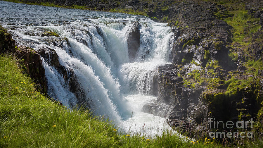 Kolufossar falls Photograph by Agnes Caruso