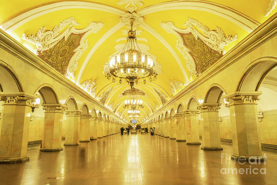 Komsomolskaya Station Of Moscow Metro Photograph