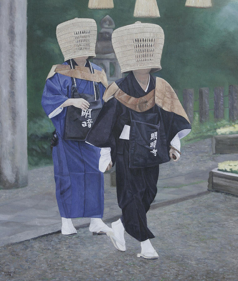 Komuso Painting by Masami Iida