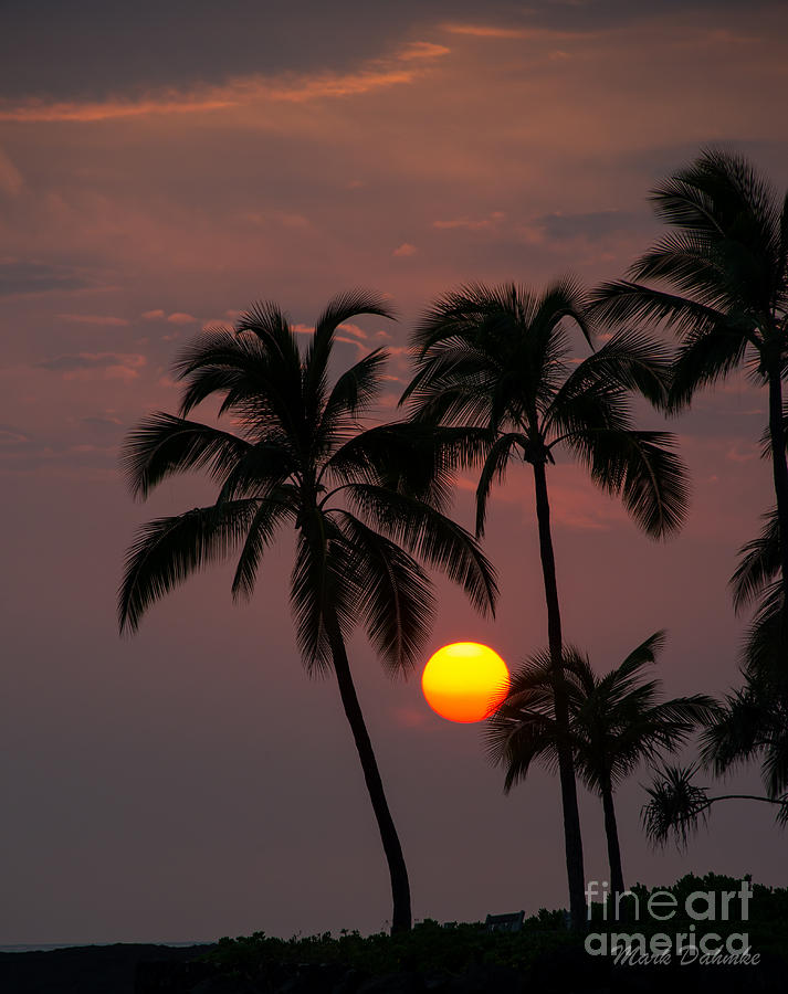 Kona Sunset #2 Photograph by Mark Dahmke