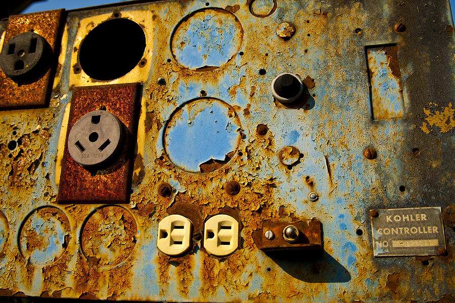 Science Fiction Photograph - Kontroller Rust And Metal Series by Mark Weaver