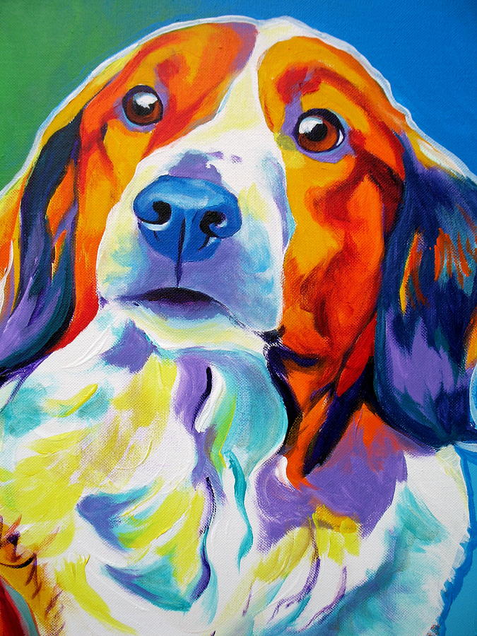 Dog Painting - Kooiker - Dakota by Dawg Painter