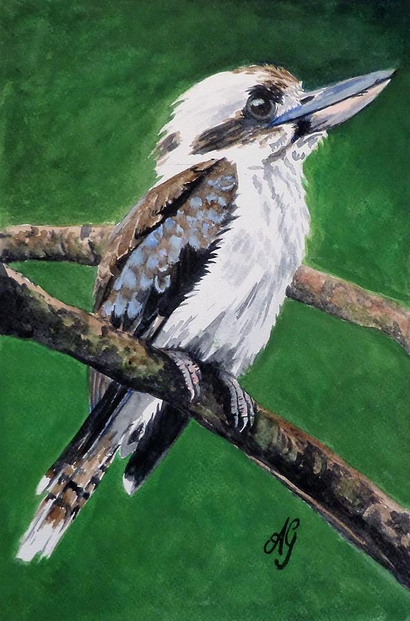 Kookaburra Painting by Anne Gardner