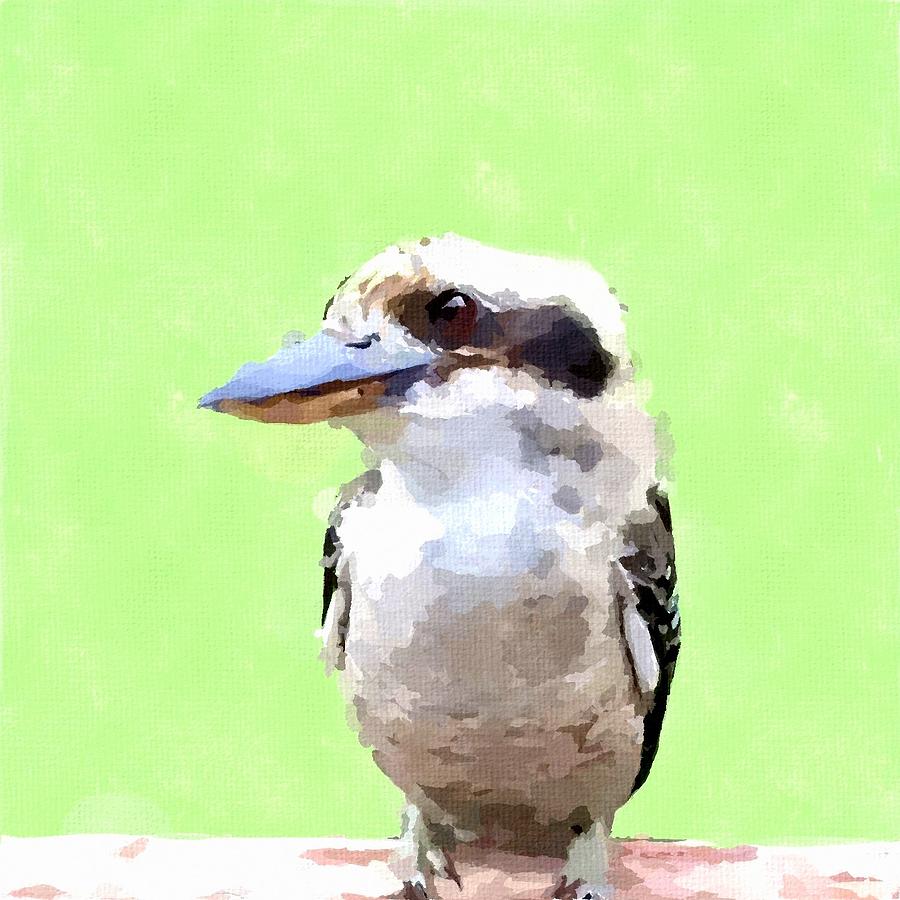 Bird Painting - Kookaburra by Chris Butler