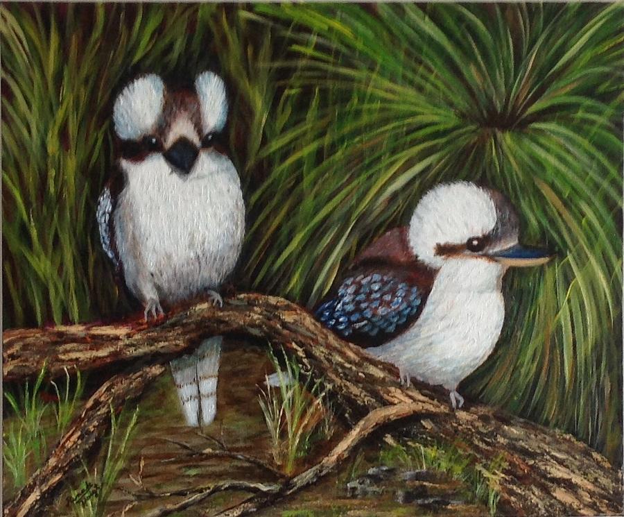 Kookaburras Painting by Renate Voigt - Fine Art America