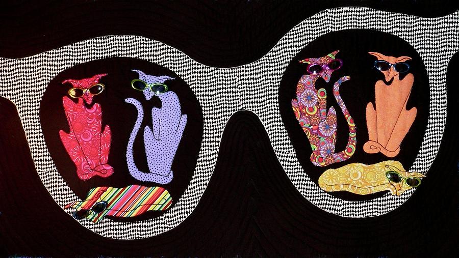 Kool Kats Tapestry - Textile by Pat Dolan