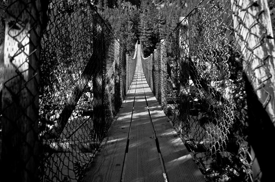 Kootenai Falls Bridge Photograph by Jedediah Hohf
