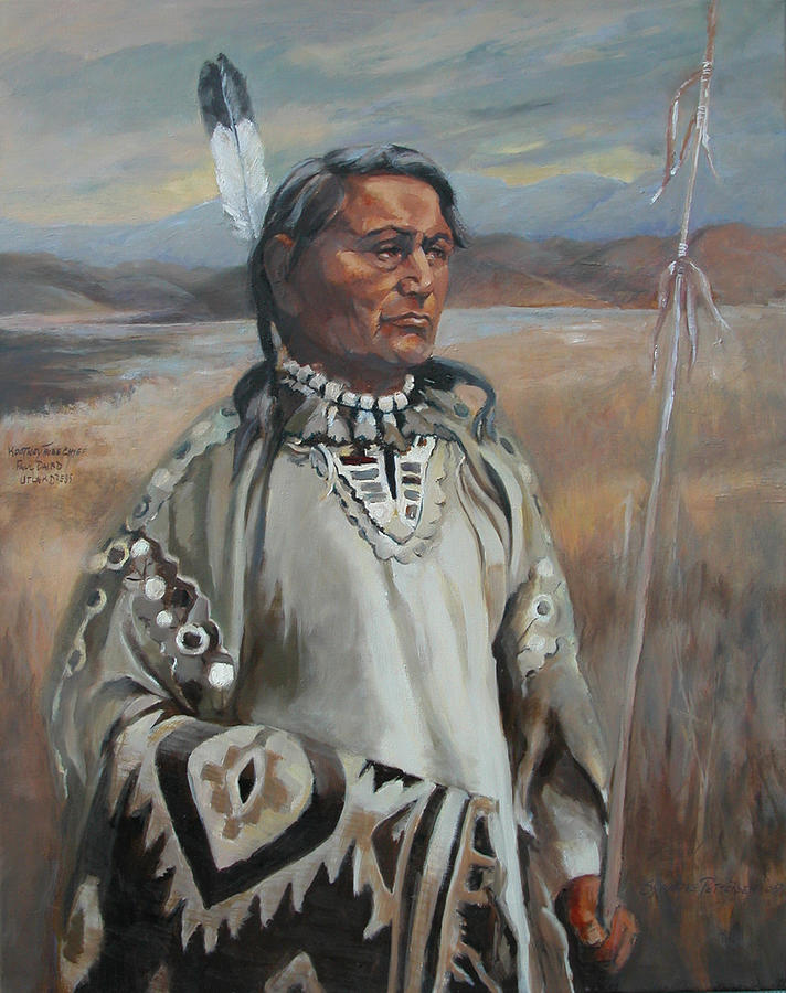Kootenay Chief Painting by Synnove Pettersen