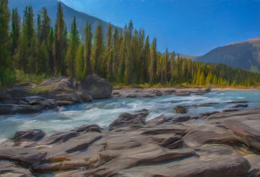 Kootenay River Digital Art by Eduardo Tavares