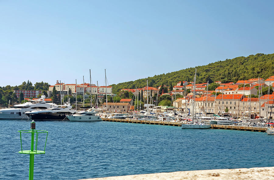 Korcula Harbor  Photograph by Sally Weigand