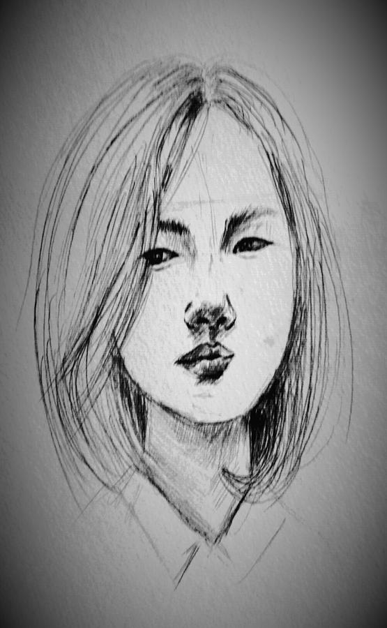 Top more than 67 korean girl sketch - seven.edu.vn