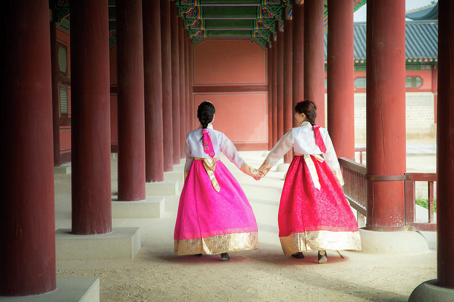 Korean lady in hanbok dress Photograph by Anek Suwannaphoom