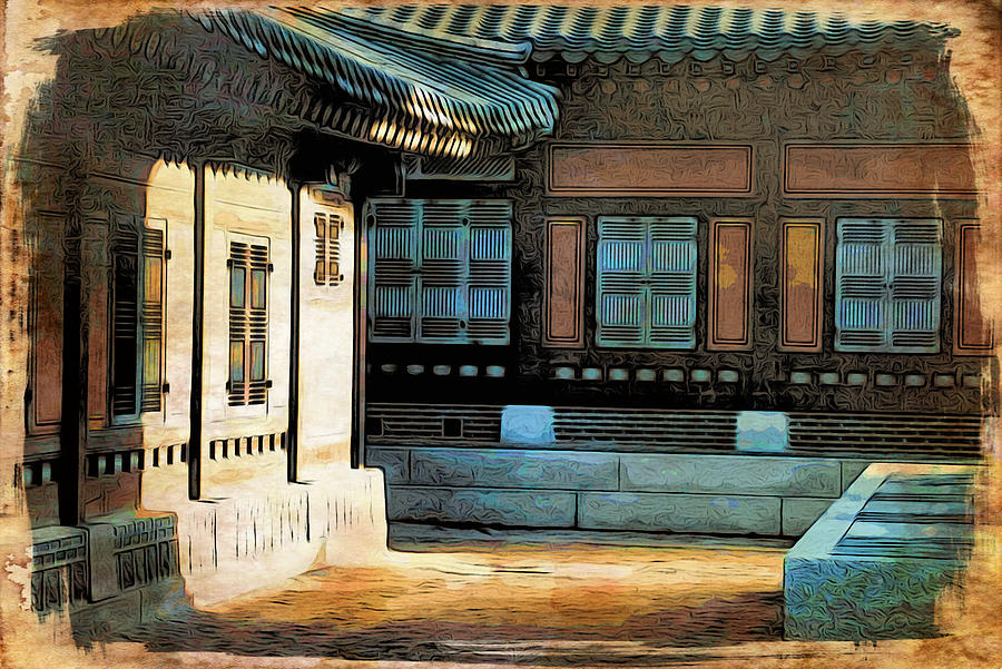 Korean Palace II Digital Art by Cameron Wood