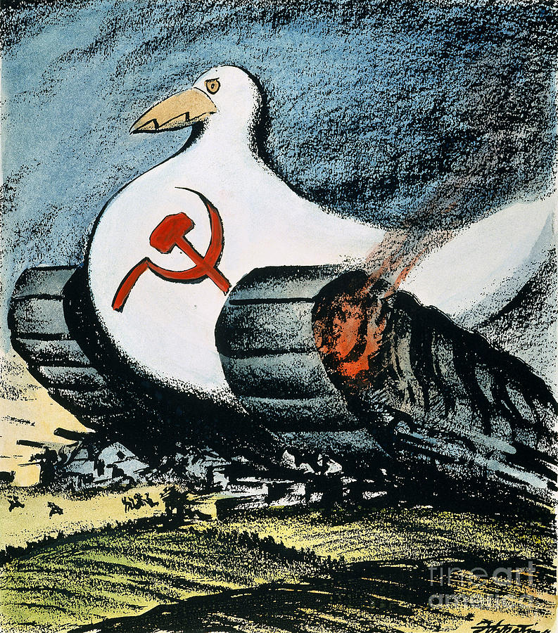 Korean War: Cartoon, 1950 Photograph by Granger