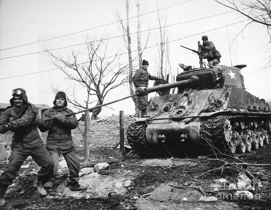 Korean War: Tank, 1951 Photograph by Granger
