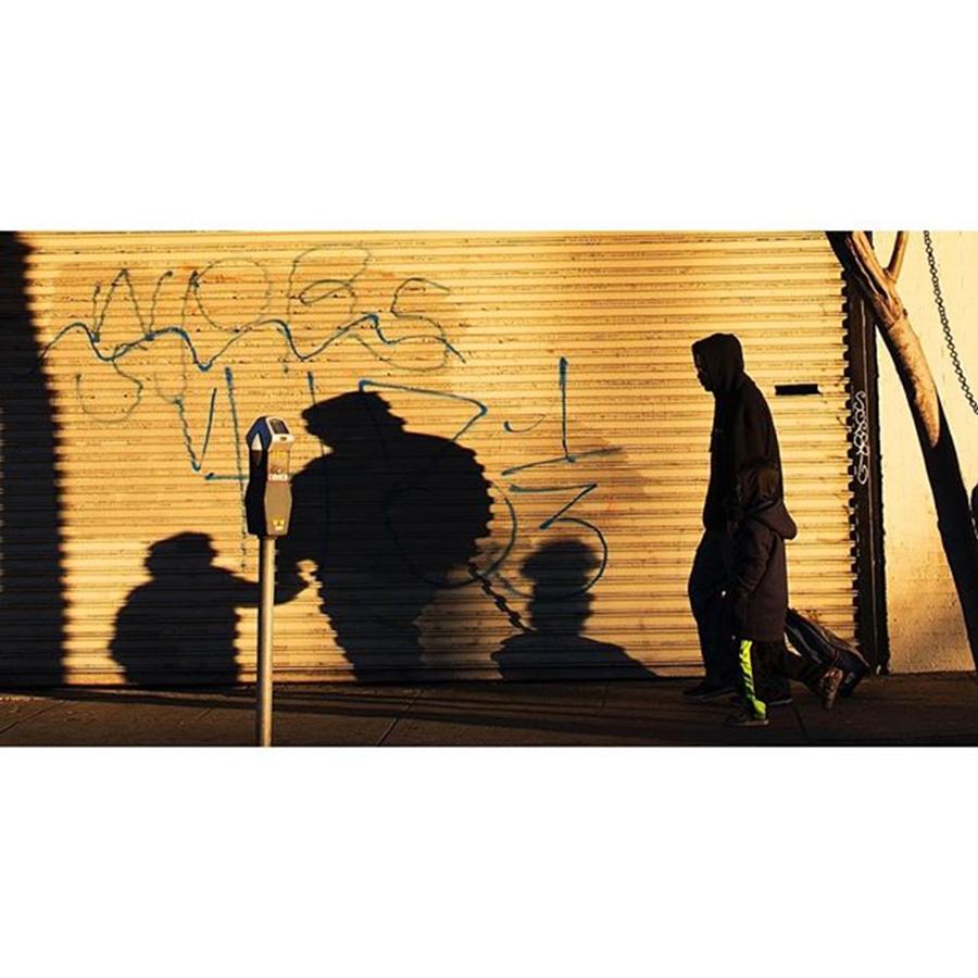 Shadows Photograph - #koreatown #olympicblvd #father by Timothy Guest