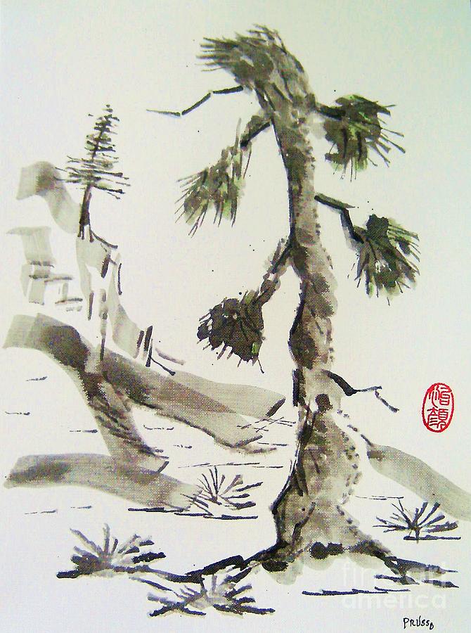 Korei-sha matsunoki Painting by Thea Recuerdo