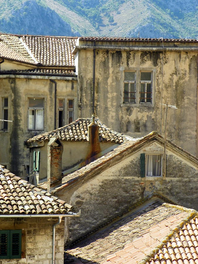 Kotor Rooftops Photograph by Elizabeth Fontaine-Barr