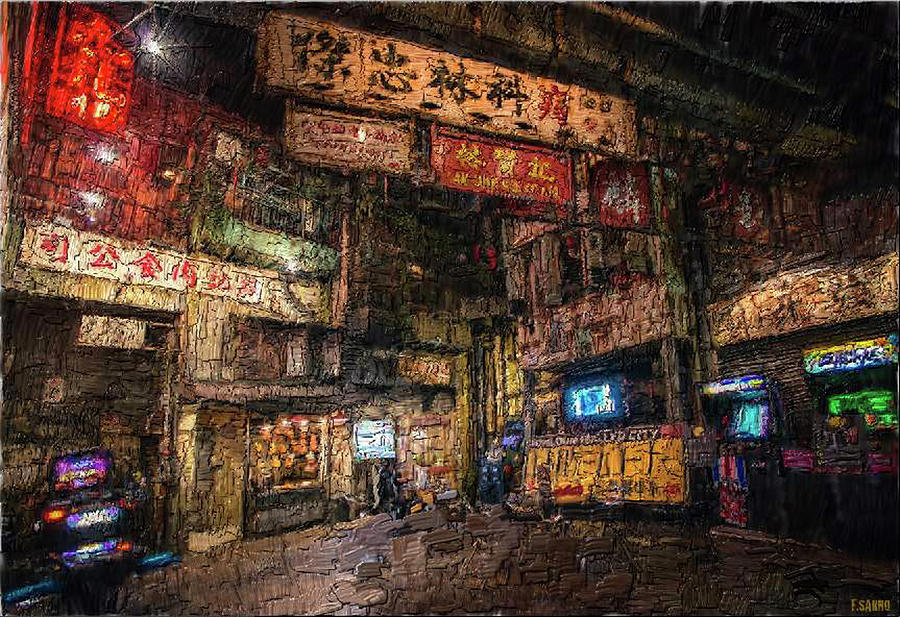 Kowloon Alley Digital Art by Frank Sarno - Fine Art America