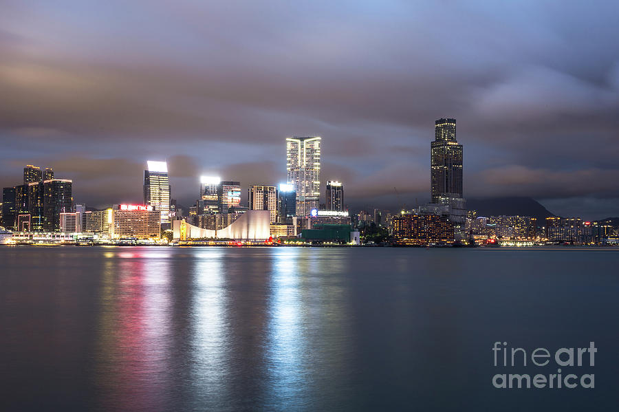Kowloon skyline in Hong Kong Photograph by Didier Marti