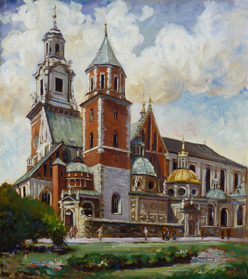 Krakow - Wawel Painting by Irek Szelag
