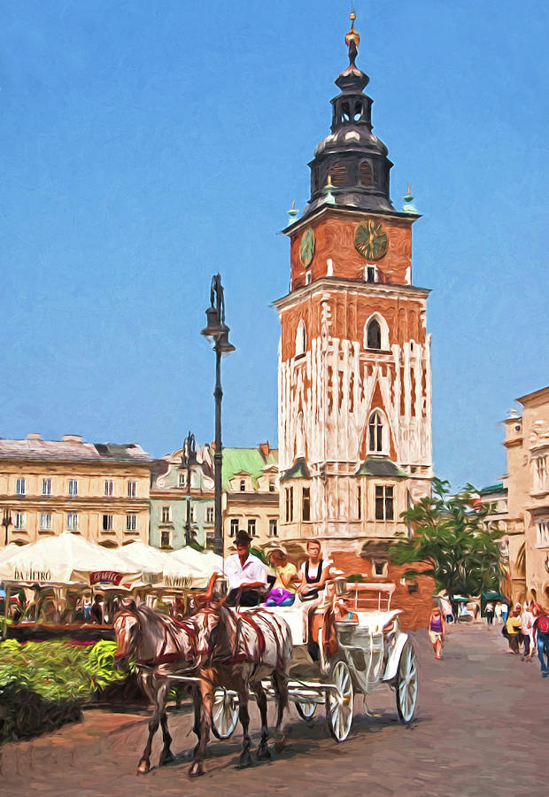 Krakow Carriage Digital Art by Dennis Cox