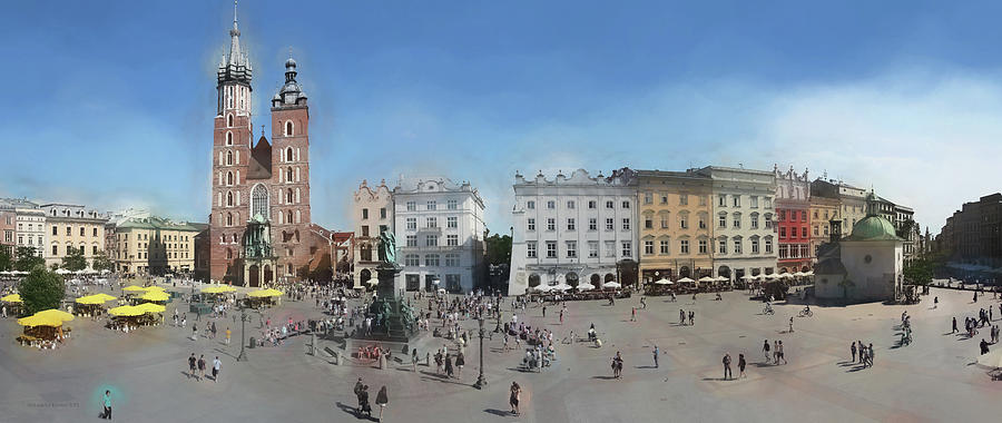 Krakow, Town Square Photograph by Aleksander Rotner