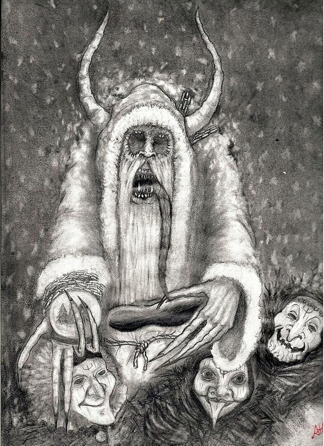 Krampus Drawing by Anthony Guerrero Pixels
