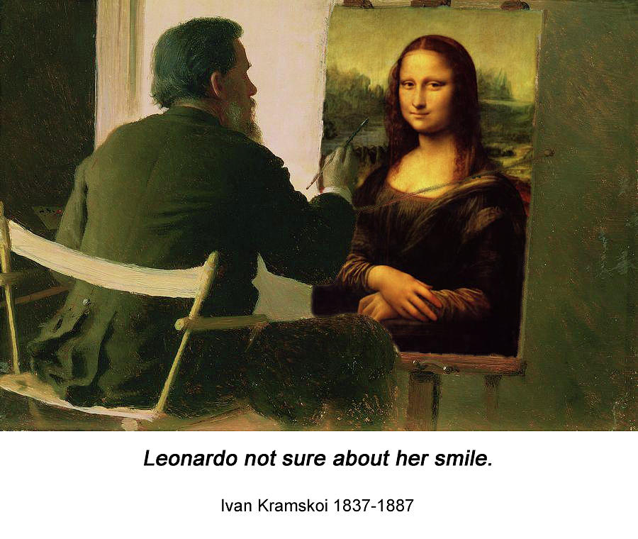 Kramsky who writes a portrait of his daughter Sofia Ivanovna Digital Art by John Saunders