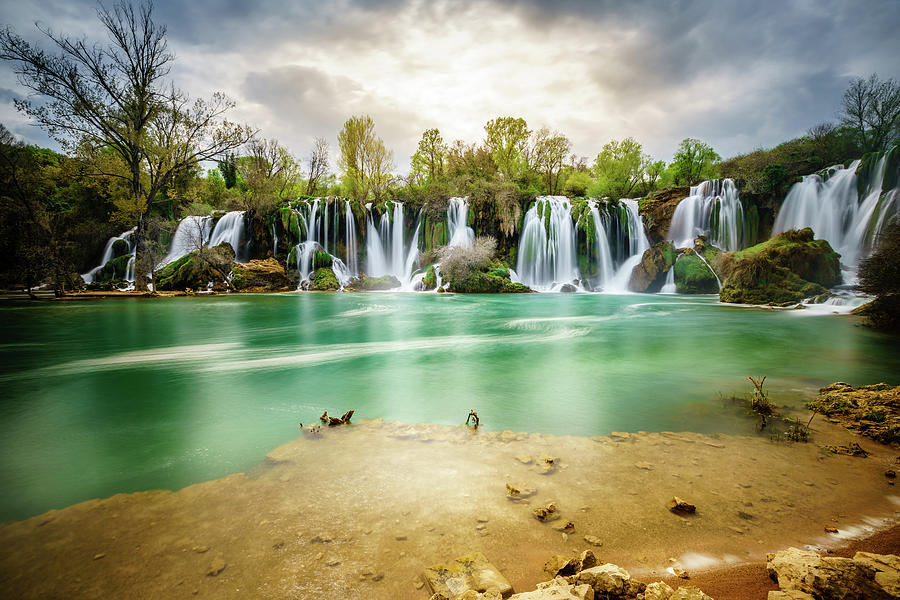 Nature Photograph - Kravica Waterfalls by Alexey Stiop