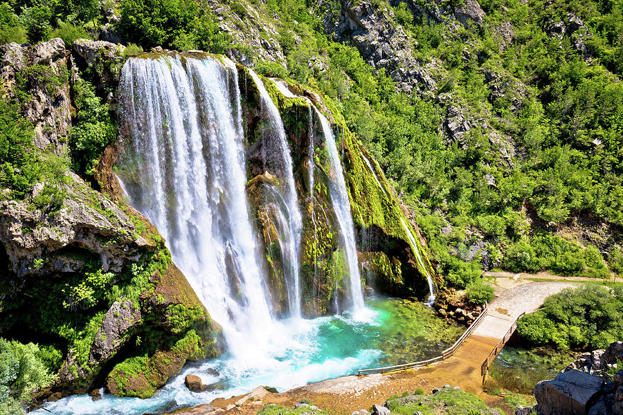 Krcic waterfall in Knin scenic view Photograph by Brch Photography