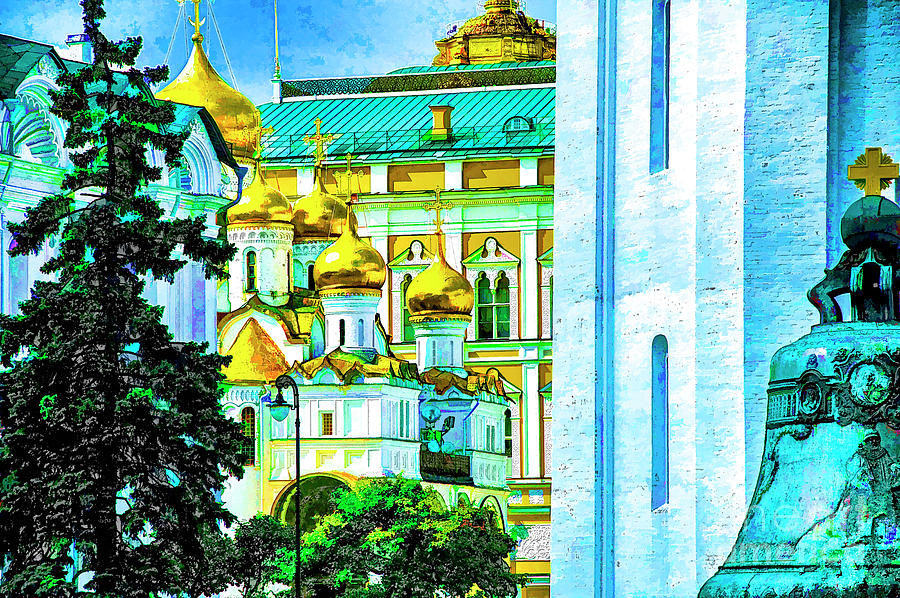 Kremlin Domes Photograph by Rick Bragan