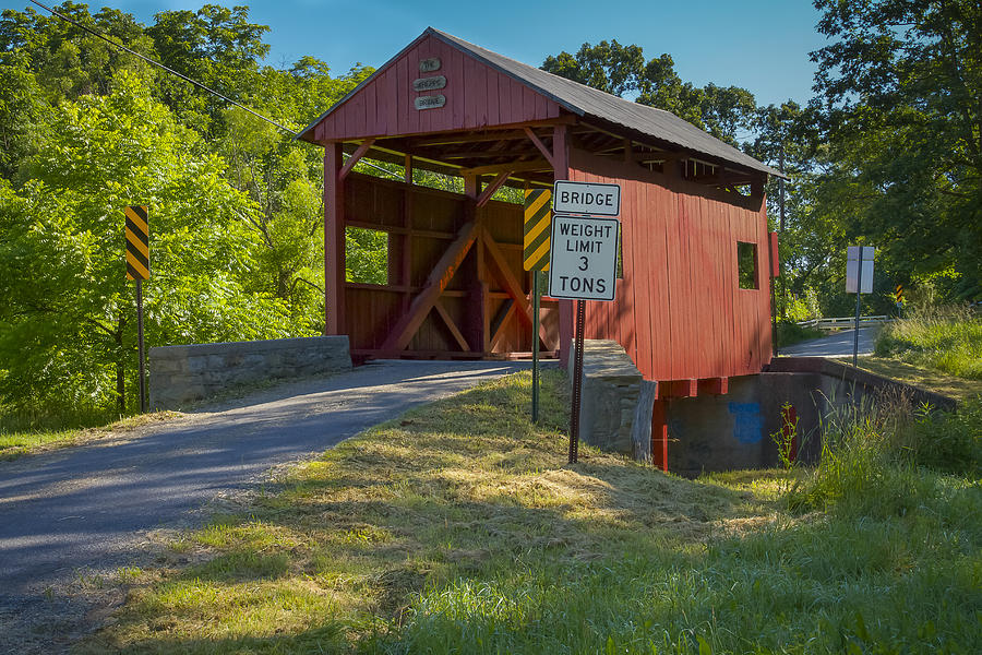 Krepps Covered Bridge Photograph by Jack R Perry