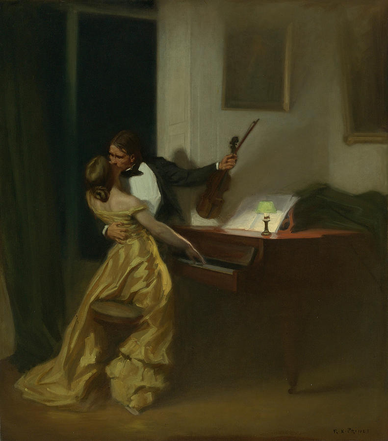 Kreutzer Sonata Painting by Rene Francois Xavier Prinet
