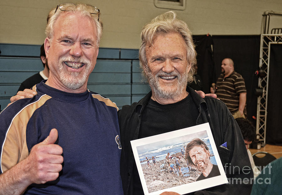 Kris Kristofferson and Me  Photograph by Jim Fitzpatrick