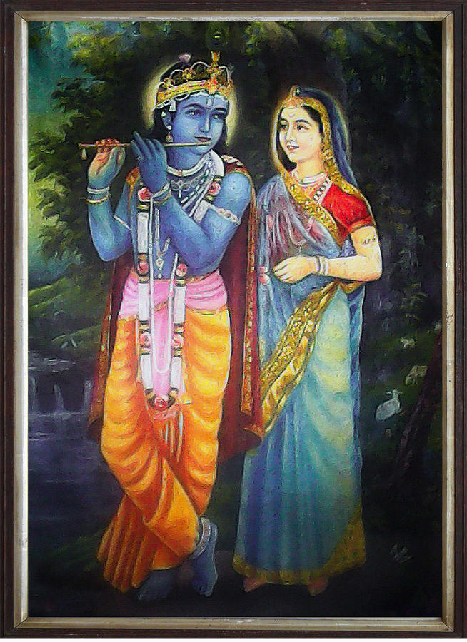 Krishna and Radha Painting by Anooja Anand | Fine Art America