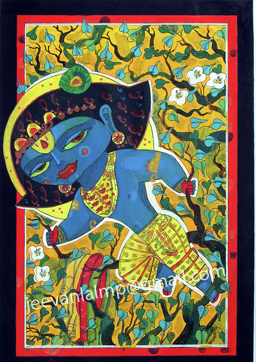 Krishna Painting - Krishna by Jeevan  Lal MP