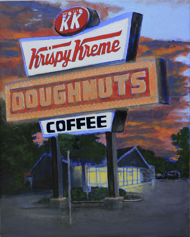 Krispy Kreme Painting by David Zimmerman