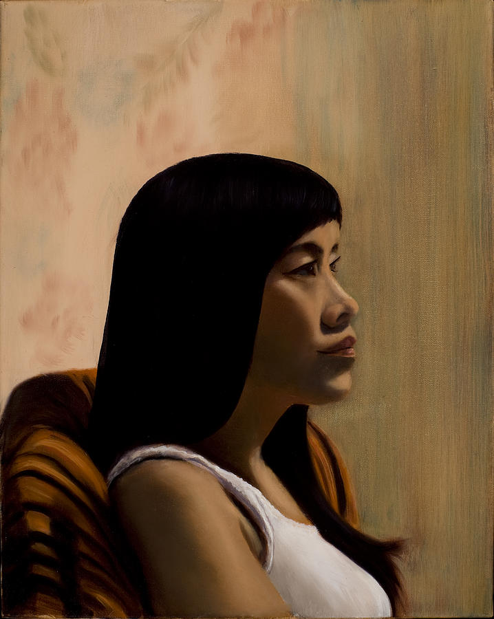 Female Painting - Kristie - 2010 by Serena Van Vranken Female Painting - Kristie - 2010 by Serena Van Vranken