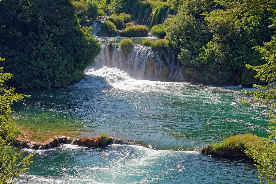 Krka National Park Waterfalls 5 Photograph by Sally Weigand