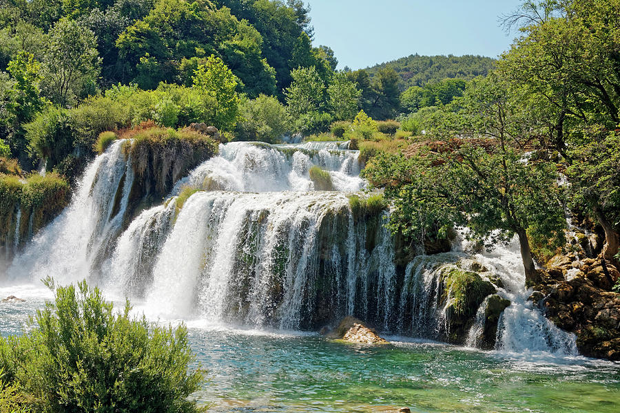 Krka National Park Waterfalls 8 Photograph by Sally Weigand