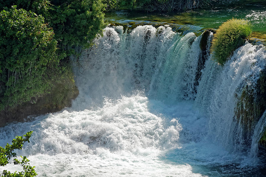 Krka National Park Waterfalls Photograph by Sally Weigand