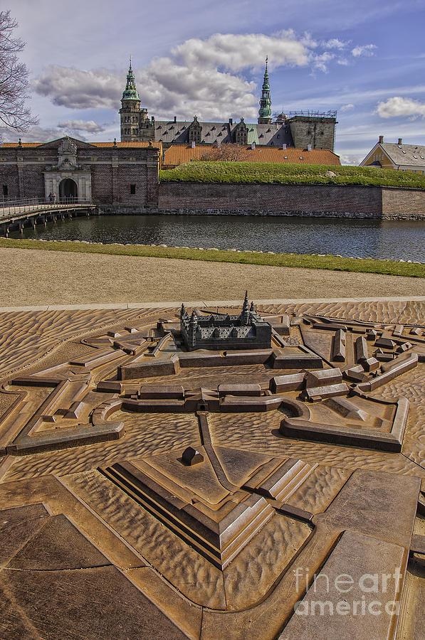 Castle Photograph - Kronborg castle Scale Model by Antony McAulay