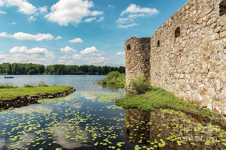 Kronobergs Castle Ruin Lakeview Photograph by Antony McAulay