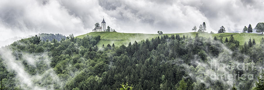 Kropa Church In Clouds Photograph by Timothy Hacker
