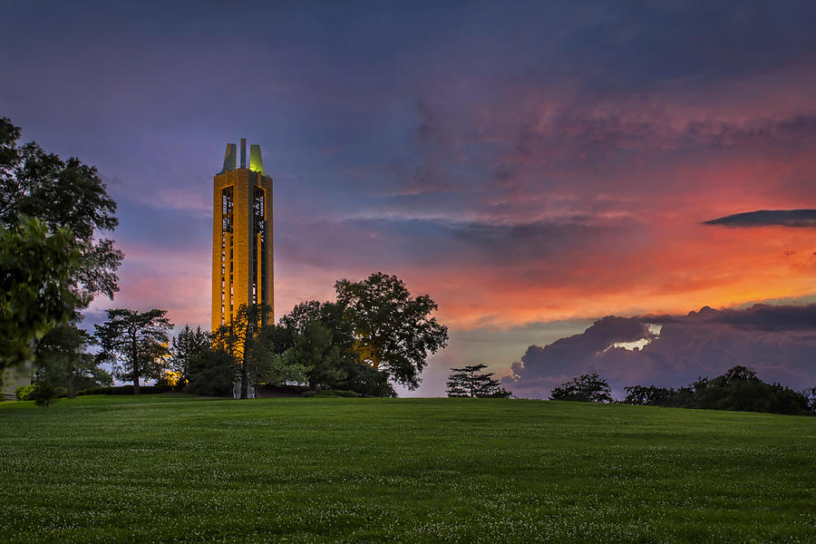 University Of Kansas Photograph - KU Campanile by Thomas Zimmerman