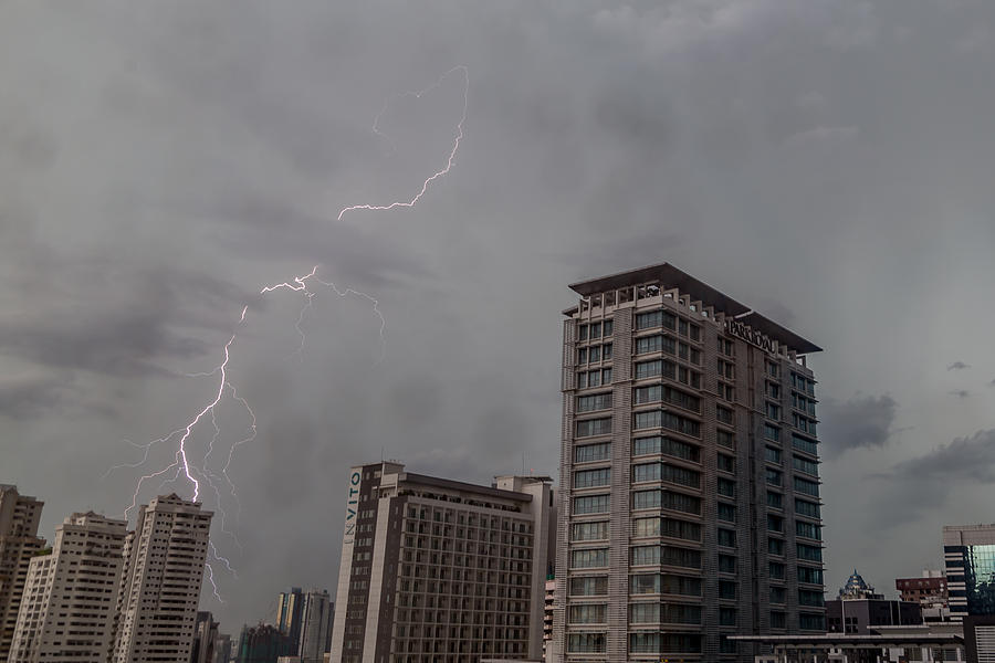Kuala Lumpur Lightning Photograph by Robert Caddy