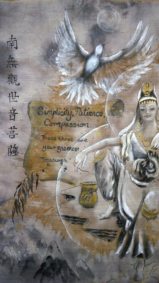 Kuan Yin Painting By Silk Alchemy Fine Art America